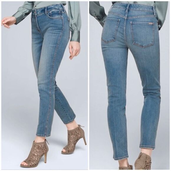 White House Black Market Denim - NWT White House Black Market WHBM High Rise Straight Jeans Size 2